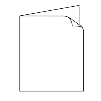 Arc dombre de deuil bordure 183 x 215 mm, blanc semi-mat...