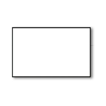 Trauerkarten weiß, halbmatt, 2 mm gerändert, 102x164 mm, 200g/m²