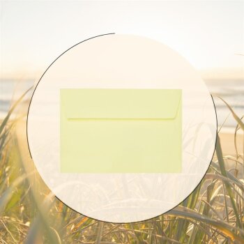 B6 envelopes with adhesive strips 4.92 x 6.93 in soft yellow