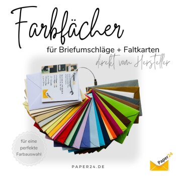 1 Farbfächer mit Originalfarbstreifen und Farbnummern ca....