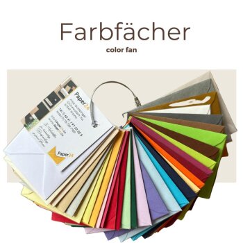 1 Farbfächer mit Originalfarbstreifen und Farbnummern ca....