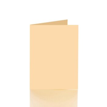Faltkarten 12x17 cm - Lachs für B6 Briefumschläge
