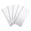 Cartes de deuil à rayures, blanches, mates 250g / m², 120 x170 mm adaptées pour enveloppe de deuil B6