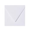 50 Quadratische Briefumschläge 160x160 mm Polar Weiß mit Dreieckslasche
