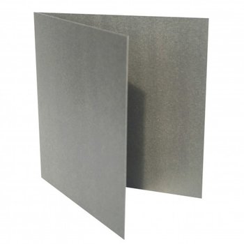 Folded card 4,92 x 4,92 in - silver