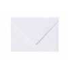 Envelope white 4,72 x 7,52 in - lining in gray with pointed flap