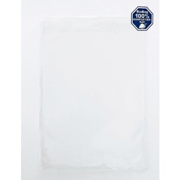 50 flap bags, cellophane bags, cellophane sleeves, 5.12 x 7.09 in for DIN B6 design: BioBag 100% compostable