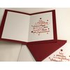 Inserto de tarjetas navideñas para tarjetas plegables en formato 12x17 cm