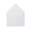 Envelopes C6 (4,48 x 6,37 in) - White with pointed flap and lining in grey