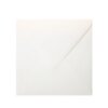 Enveloppes de mariage 160 x 160 mm, blanc naturel / ivoire doublé de 2 cartes de remerciements avec enveloppe