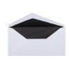 Mourning envelopes DIN long 4,33 x 8,66 in lined with black stripes and consolation cards with envelope 50 pieces