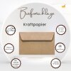 Kraft paper envelopes DIN B6 (4,92 x 6,93 in) - recycled paper with adhesive