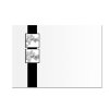 Funeral envelopes DIN C6 - 4,48 x 6,37 in - with adhesive stripes - without lining - motive: leaves