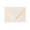 25 envelopes DIN B6 (4,92 x 6,93 in) - delicate cream with golden rings with a triangular flap