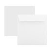 Square envelopes 6,29 x 6,29 in with adhesive, incl. 2 voucher cards to give away,