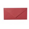 Enveloppes DIN longues - 11x22 cm - Bordeaux avec rabat triangulaire