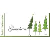 25 Gutscheine Gutscheinkarten Geschenkgutscheine Weihnachten DIN Lang GG23 Baumfamilie