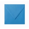 100 Quadratische Briefumschläge 130x130 Intensivblau mit Dreieckslasche zum Sonderpreis