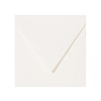 50 Quadratische Briefumschläge 150 x150 mm Ivory, Off White nassklebend 120 g/qm