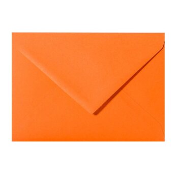 Briefumschläge 14x19 cm in Orange mit Dreieckslasche...