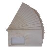 500 Briefumschläge DIN lang mit Fenster selbstklebend, 110 x 220 mm mit Haftklebung im Mamordesign, Geschäftsumschläge mit Haftstreifen, Grammatur 80 g/m² Marmor Beige