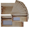 500 Briefumschläge DIN lang mit Fenster selbstklebend, 110 x 220 mm mit Haftklebung Design Urkunde, Geschäftsumschläge mit Haftstreifen, Grammatur 80 g/m²