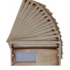 1000 Briefumschläge DIN lang mit Fenster selbstklebend, 110 x 220 mm mit Haftklebung Design Urkunde, Geschäftsumschläge mit Haftstreifen, Grammatur 80 g/m²
