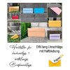 1000 Briefumschläge DIN lang mit Fenster selbstklebend, 110 x 220 mm mit Haftklebung Design Urkunde, Geschäftsumschläge mit Haftstreifen, Grammatur 80 g/m²