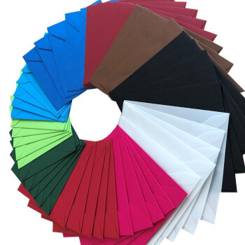 Quadratische Briefumschläge  110 x 110 mm ohne Fenster, feuchtklebend, hohe Qualität 120 g/qm, Kuvert für Geburtstag, Hochzeit, Einladungen, Grußkarten 50 Umschläge Mix2