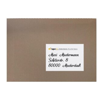 800 Etiketten selbstklebend A6 148,5 x 105 mm, 200 Blatt im DIN A4-Format, 4 Etiketten pro Blatt, insgesamt 800 Aufkleber, Etiketten, einfach zu bedrucken, leicht zu verkleben
