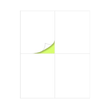 400 Etiketten selbstklebend A6 148,5 x 105 mm, 100 Blatt im DIN A4-Format, 4 Etiketten pro Blatt, insgesamt 400 Aufkleber, Etiketten, einfach zu bedrucken, leicht zu verkleben 100 Weiß 148x105