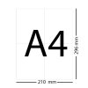 400 Etiketten selbstklebend A6 148,5 x 105 mm, 100 Blatt im DIN A4-Format, 4 Etiketten pro Blatt, insgesamt 400 Aufkleber, Etiketten, einfach zu bedrucken, leicht zu verkleben 100 Weiß 148x105