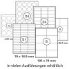 400 Etiketten selbstklebend A6 148,5 x 105 mm, 100 Blatt im DIN A4-Format, 4 Etiketten pro Blatt, insgesamt 400 Aufkleber, Etiketten, einfach zu bedrucken, leicht zu verkleben 100 Weiß 148x105