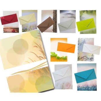 Briefpapier Set Erwachsene mit Briefumschlägen,...