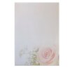100 teiliges Briefpapier Set für Erwachsene Rose mit Briefumschlägen, edel, DIN A4 Papier und farblich passenden Umschläge DIN lang ohne Fenster als Geschenk für Geburtstag, Hochzeit