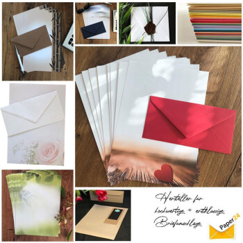 200 teiliges Briefpapier für Kinder Pirat mit Briefumschlägen, edel, DIN A4 Papier und farblich passenden Umschläge DIN lang ohne Fenster als Geschenk für Geburtstag, Hochzeit