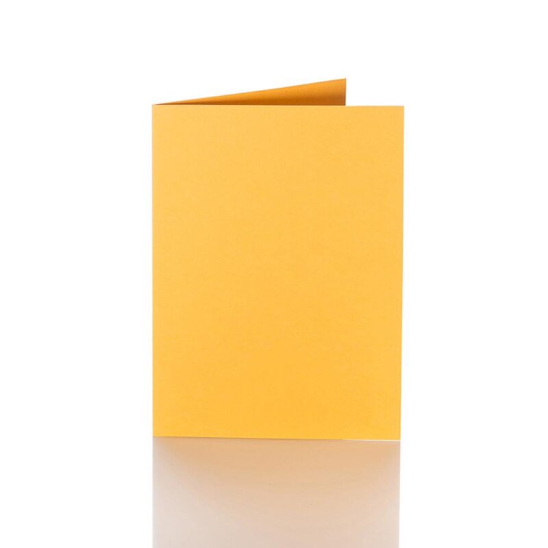 Faltkarten 12x17 cm - gelb-orange
