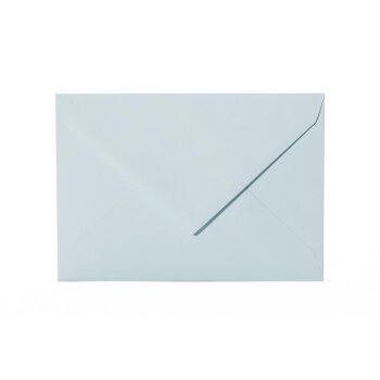Enveloppes C6 (11,4x16,2 cm) - bleu clair avec un rabat triangulaire