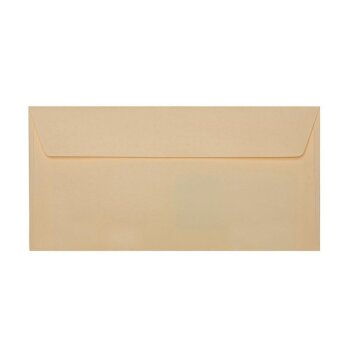 Din long envelopes with adhesive strips 4.33 x 8.66 in camel