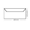 Din long envelopes with adhesive strips 4.33 x 8.66 in camel