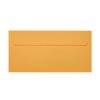 Din long envelopes with adhesive strips 4.33 x 8.66 in yellow-orange