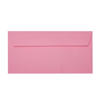 Din lang Briefumschläge mit Haftklebung  110x220 mm in Rosa