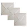 Quadratische Briefumschläge 80 x 80 mm in Grau