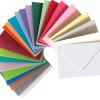 Umschlag-Set, 25 bunte Briefumschläge in 25 unterschiedlichen Farben als Set, ideal zum Basteln, zu Weihnachten oder als Geschenkidee