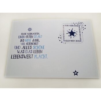 Weihnachtskarten inkl. Einleger mit Weihnachtstext Faltkarten und Briefumschläge DIN B6 in Dunkelblau   UF19ELBlau 16 Stück