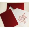 Weihnachtskarten inkl. Einleger mit Weihnachtstext Faltkarten und Briefumschläge DIN B6 in Bordeaux UF24ELRot 16 Stück