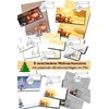 Weihnachtsbriefpapier Mix inkl. passenden DIN lang Umschläge 110x220 mm mit Haftklebung, DIN A4 Papier  Weihnachtspapier mit 8 verschiedenen Motiven