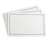 100 tarjetas de papel hechas a mano reales, doble mate, 240 g / m², blanco, 148 x 105 mm