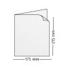 100 tarjetas de papel hechas a mano reales, doble mate, 240 g / m², blanco, 148 x 105 mm