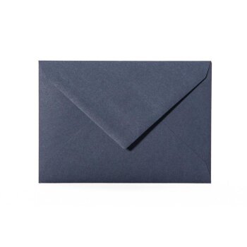 Enveloppes C6 (11,4x16,2 cm) - bleu foncé avec un rabat triangulaire